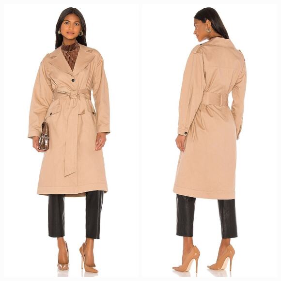 Song of Style Jackets & Blazers - Song of Style Amelia Trench Coat in Nude Taupe Small